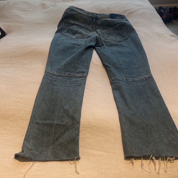 Mother High Waisted Rascal Zip Step Fray Jeans - Picture 5 of 5